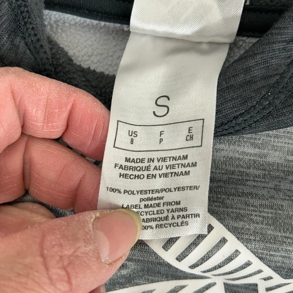 Adidas Charcoal and Black Logo Hoodie
